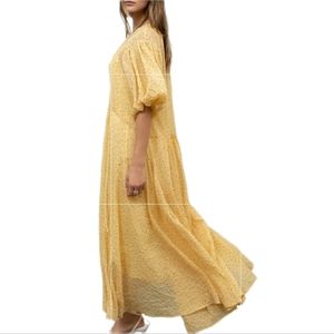 Moon River Yellow Maxi Dress